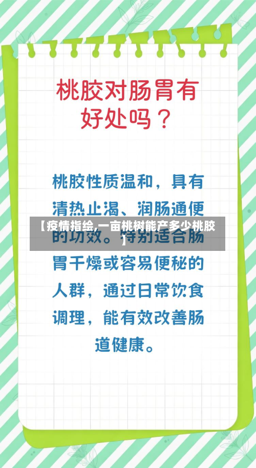 【疫情指绘,一亩桃树能产多少桃胶】-第2张图片