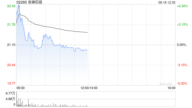 泉峰控股盘中涨超6% 上半年纯利同比增长11.6%至约1.06亿美元