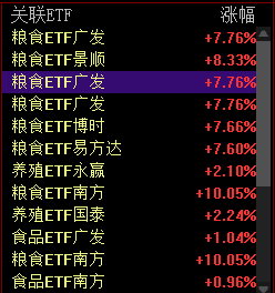 “粮食ETF”放量大涨!涉及这些品种→